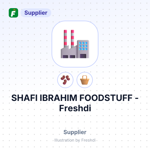 SHAFI IBRAHIM FOODSTUFF – summary card, no photo uploaded yet
