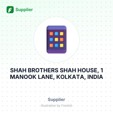 SHAH BROTHERS SHAH HOUSE, 1 MANOOK LANE, KOLKATA, INDIA – summary card, no photo uploaded yet