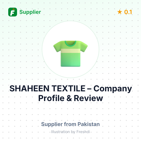 SHAHEEN TEXTILE – summary card, no photo uploaded yet