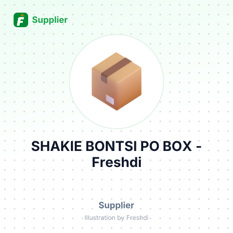 SHAKIE BONTSI PO BOX – summary card, no photo uploaded yet