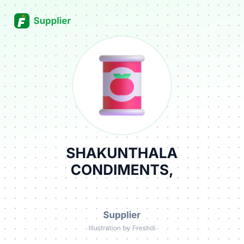 SHAKUNTHALA CONDIMENTS, – summary card, no photo uploaded yet
