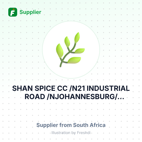 SHAN SPICE CC /N21 INDUSTRIAL ROAD /NJOHANNESBURG/NJOHANNESBURG /NSOUTH AFRICA – summary card, no photo uploaded yet