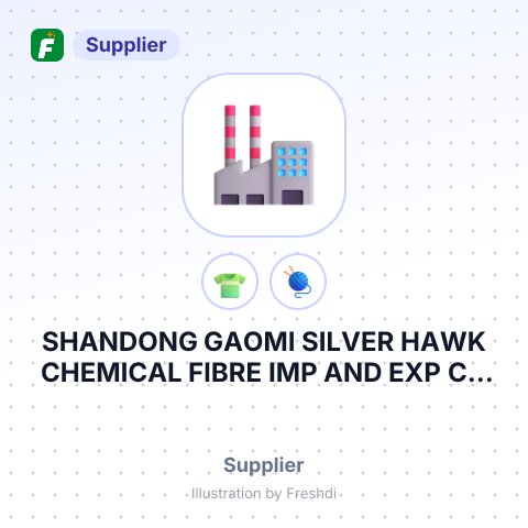SHANDONG GAOMI SILVER HAWK CHEMICAL FIBRE IMP AND EXP CO LTD – summary card, no photo uploaded yet