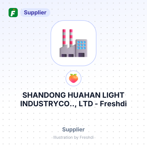 SHANDONG HUAHAN LIGHT INDUSTRYCO.., LTD – summary card, no photo uploaded yet