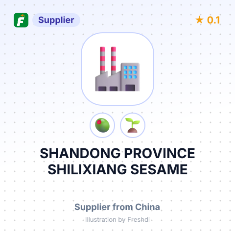SHANDONG PROVINCE SHILIXIANG SESAME – summary card, no photo uploaded yet