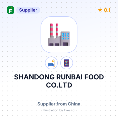 SHANDONG RUNBAI FOOD CO.LTD – summary card, no photo uploaded yet