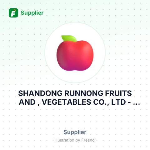 SHANDONG RUNNONG FRUITS AND , VEGETABLES CO., LTD – summary card, no photo uploaded yet