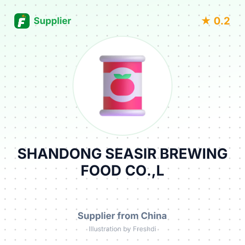 SHANDONG SEASIR BREWING FOOD CO.,L – summary card, no photo uploaded yet