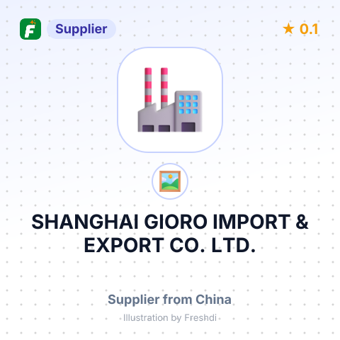 SHANGHAI GIORO IMPORT & EXPORT CO., LTD. – summary card, no photo uploaded yet