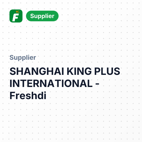 SHANGHAI KING PLUS INTERNATIONAL – summary card, no photo uploaded yet