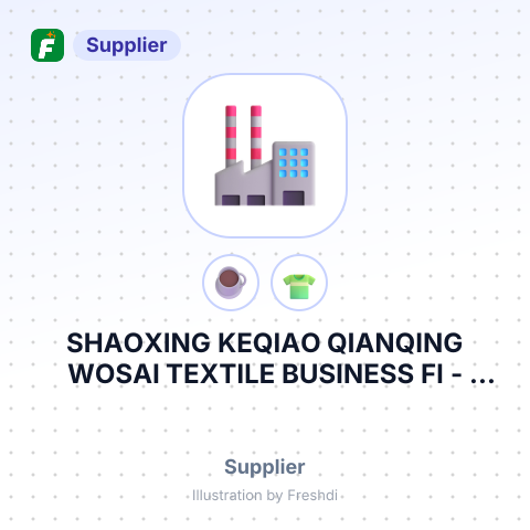 SHAOXING KEQIAO QIANQING WOSAI TEXTILE BUSINESS FI – summary card, no photo uploaded yet