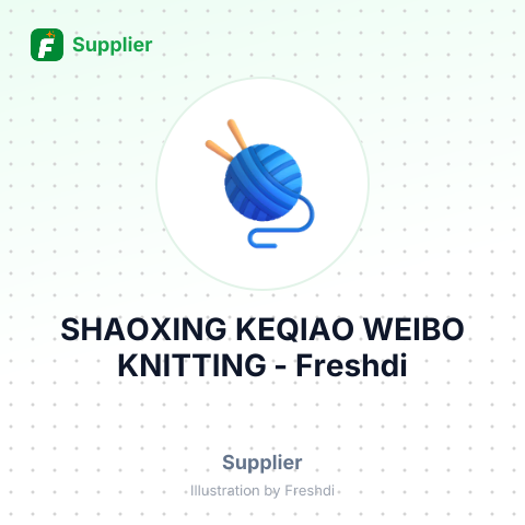 SHAOXING KEQIAO WEIBO KNITTING – summary card, no photo uploaded yet