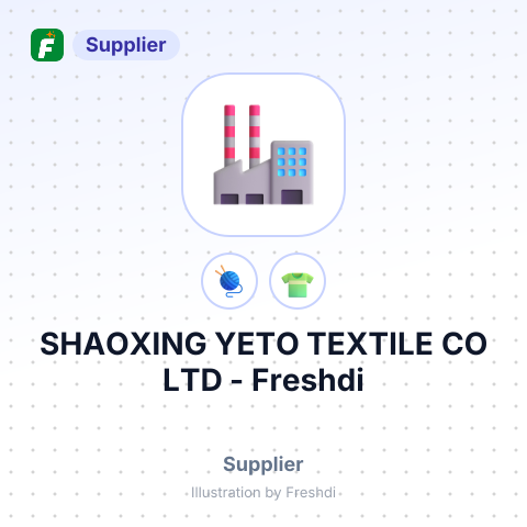 SHAOXING YETO TEXTILE CO LTD – summary card, no photo uploaded yet