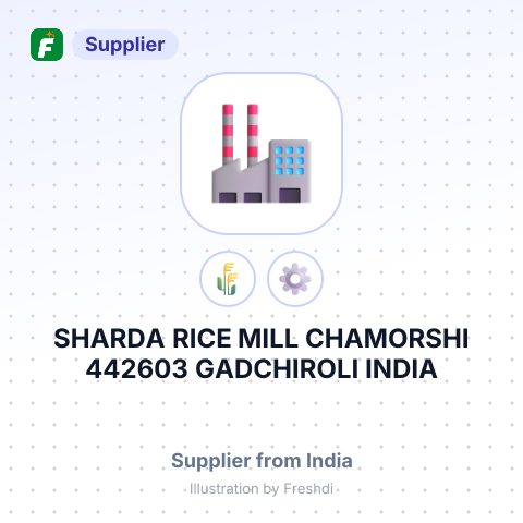 SHARDA RICE MILL CHAMORSHI 442603 GADCHIROLI INDIA – summary card, no photo uploaded yet