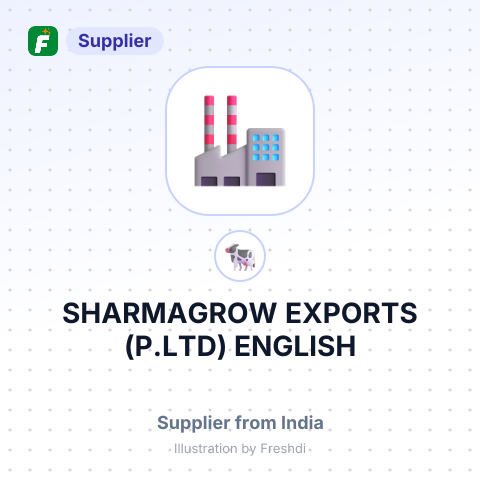 SHARMAGROW EXPORTS (P.LTD) ENGLISH – summary card, no photo uploaded yet