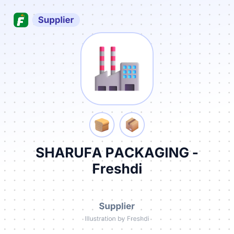 SHARUFA PACKAGING – summary card, no photo uploaded yet