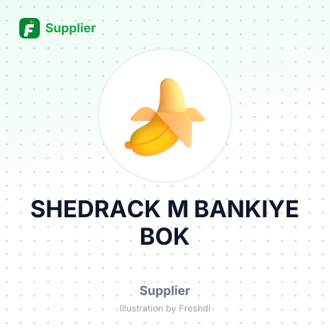 SHEDRACK M BANKIYE BOK – summary card, no photo uploaded yet