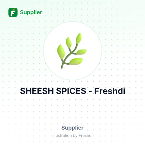 SHEESH SPICES – summary card, no photo uploaded yet