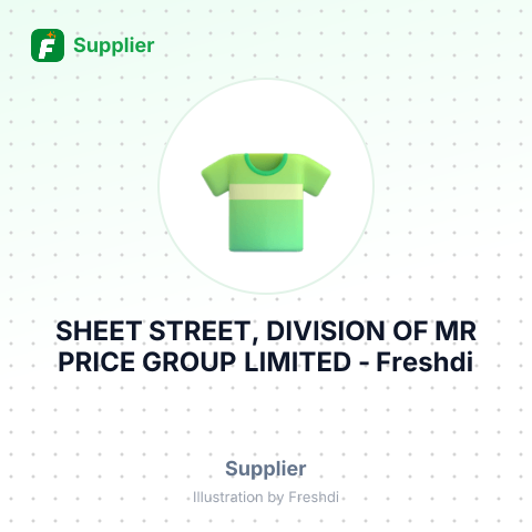 SHEET STREET, DIVISION OF MR PRICE GROUP LIMITED – summary card, no photo uploaded yet