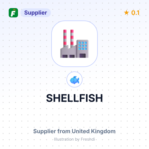 SHELLFISH – summary card, no photo uploaded yet
