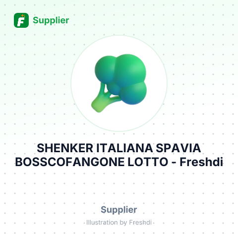 SHENKER ITALIANA SPAVIA BOSSCOFANGONE LOTTO – summary card, no photo uploaded yet