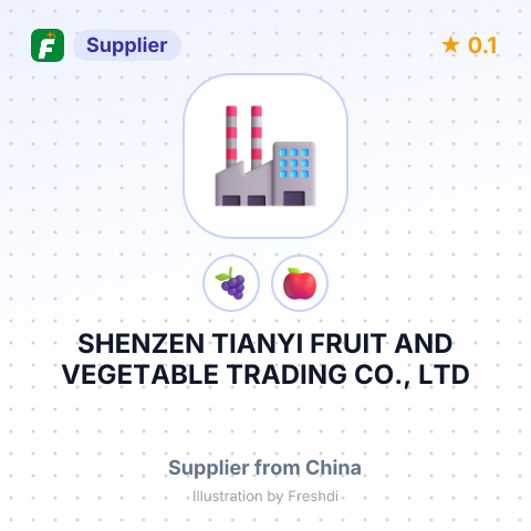 SHENZEN TIANYI FRUIT AND VEGETABLE TRADING CO., LTD – summary card, no photo uploaded yet