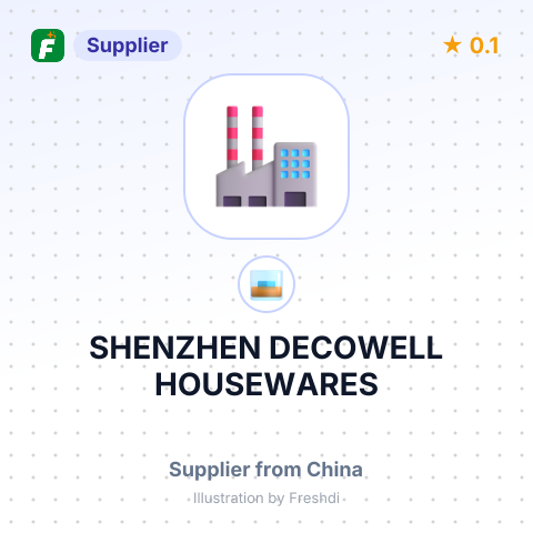 SHENZHEN DECOWELL HOUSEWARES – summary card, no photo uploaded yet