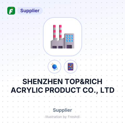 SHENZHEN TOP&RICH ACRYLIC PRODUCT CO., LTD – summary card, no photo uploaded yet