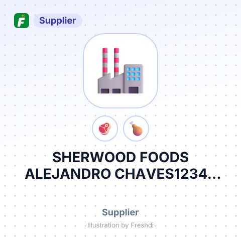 SHERWOOD FOODS ALEJANDRO CHAVES12345 NW – summary card, no photo uploaded yet