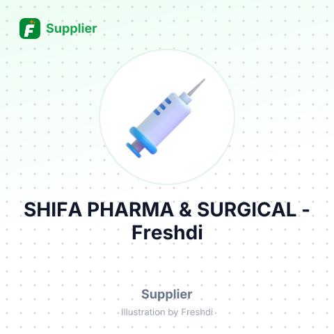 SHIFA PHARMA & SURGICAL – summary card, no photo uploaded yet