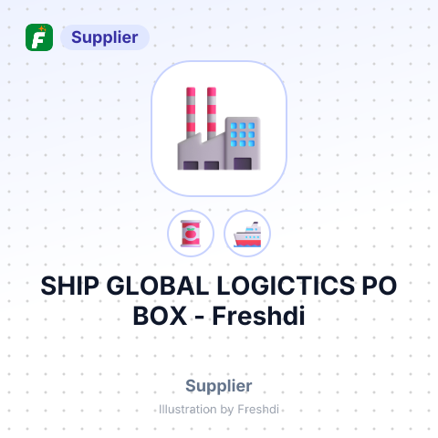 SHIP GLOBAL LOGICTICS PO BOX – summary card, no photo uploaded yet