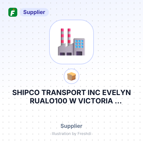SHIPCO TRANSPORT INC EVELYN RUALO100 W VICTORIA STREETLONG BEACH, CA – summary card, no photo uploaded yet
