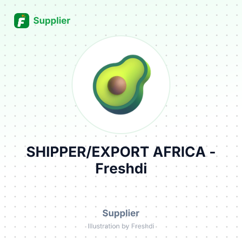 SHIPPER/EXPORT AFRICA – summary card, no photo uploaded yet