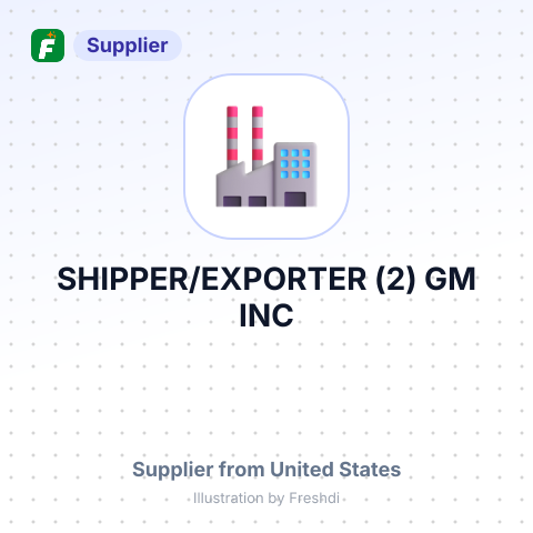 SHIPPER/EXPORTER (2) GM INC – summary card, no photo uploaded yet