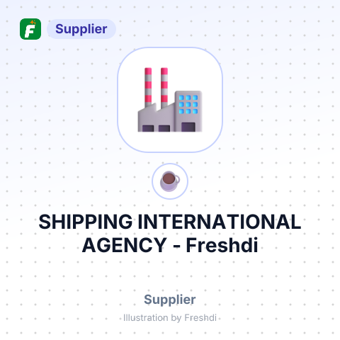 SHIPPING INTERNATIONAL AGENCY – summary card, no photo uploaded yet