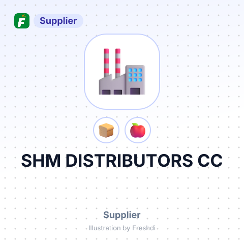 SHM DISTRIBUTORS CC – summary card, no photo uploaded yet
