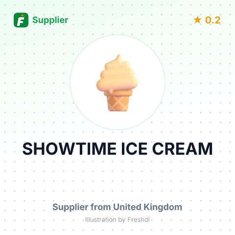 SHOWTIME ICE CREAM – summary card, no photo uploaded yet
