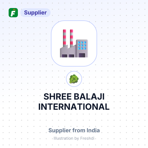 SHREE BALAJI INTERNATIONAL – summary card, no photo uploaded yet
