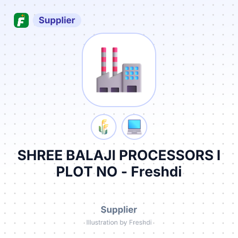 SHREE BALAJI PROCESSORS I PLOT NO – summary card, no photo uploaded yet