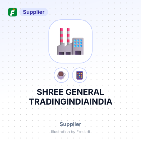 SHREE GENERAL TRADINGINDIAINDIA – summary card, no photo uploaded yet
