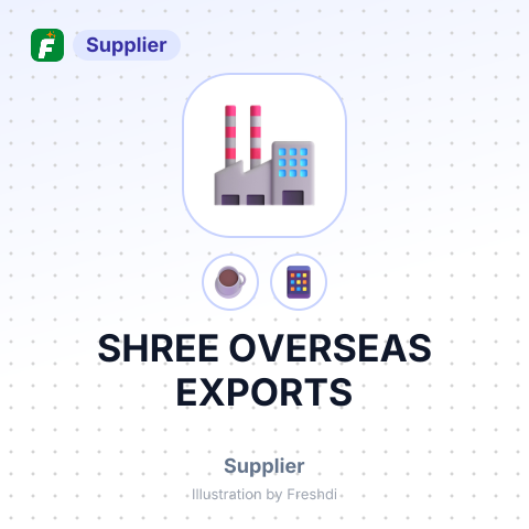 SHREE OVERSEAS EXPORTS – summary card, no photo uploaded yet