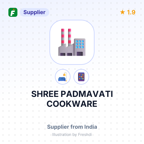 SHREE PADMAVATI COOKWARE – summary card, no photo uploaded yet