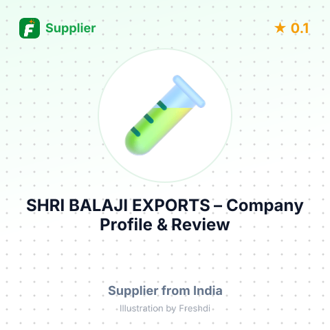 SHRI BALAJI EXPORTS – summary card, no photo uploaded yet