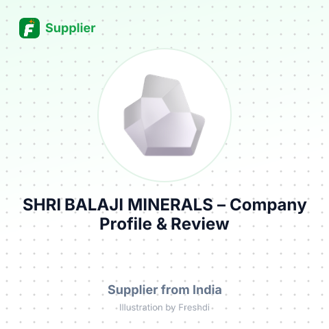 SHRI BALAJI MINERALS – summary card, no photo uploaded yet