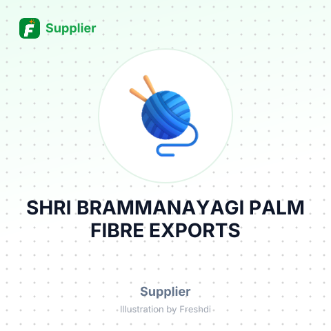 SHRI BRAMMANAYAGI PALM FIBRE EXPORTS – summary card, no photo uploaded yet