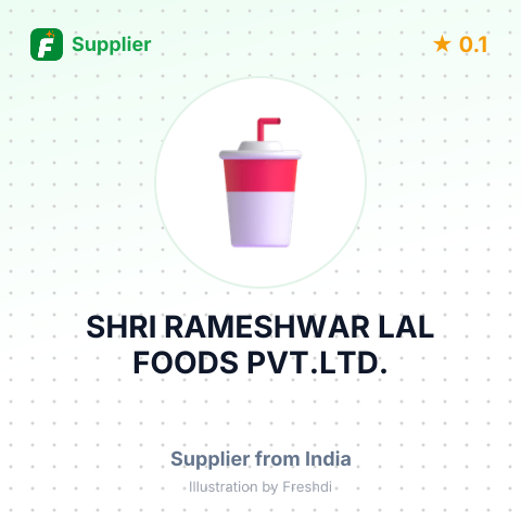 SHRI RAMESHWAR LAL FOODS PVT.LTD. – summary card, no photo uploaded yet
