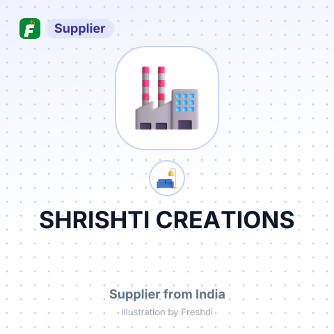 SHRISHTI CREATIONS – summary card, no photo uploaded yet