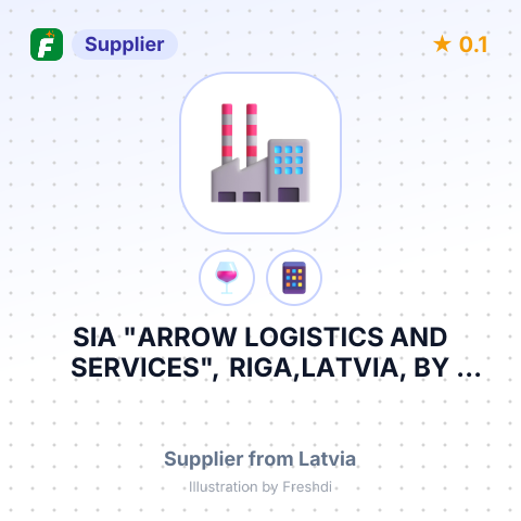 SIA "ARROW LOGISTICS AND SERVICES", RIGA,LATVIA, BY ORDER "Q&P ALCO MERCHANT GMBH" – summary card, no photo uploaded yet