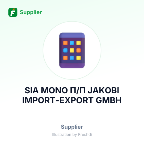 SIA MONO П/П JAKOBI IMPORT-EXPORT GMBH – summary card, no photo uploaded yet