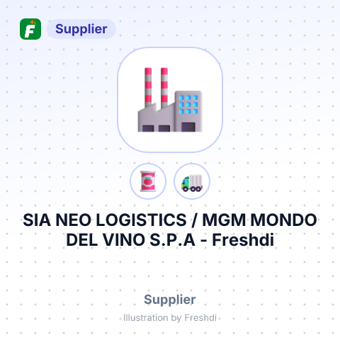SIA NEO LOGISTICS / MGM MONDO DEL VINO S.P.A – summary card, no photo uploaded yet